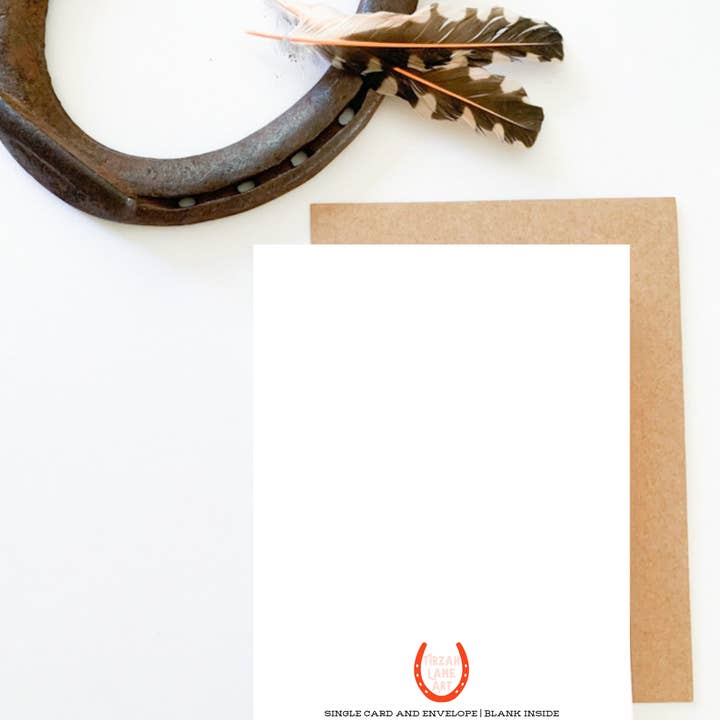 Tirzah Lane Art - Vendita all'ingrosso Biglietti di auguri - Biglietto di auguri di buon compleanno Cosmic Cowgirl Western Horse1