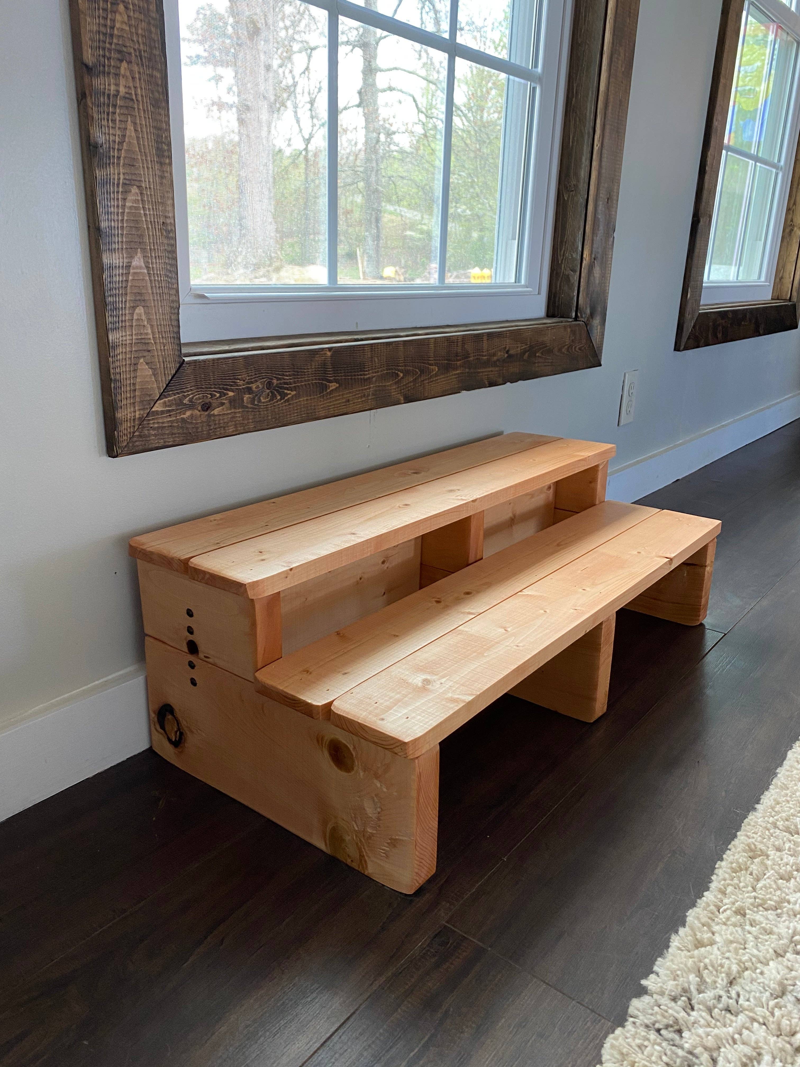 The Wooden Step Stool - Wholesale Stool - Double Trouble Step Stool