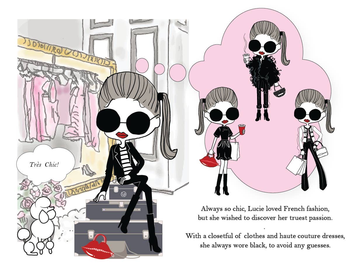 Lucie + Pompette - Wholesale Lip Gloss - The Heiress from Paris & her Lip Gloss Dream -Hardcover Book3