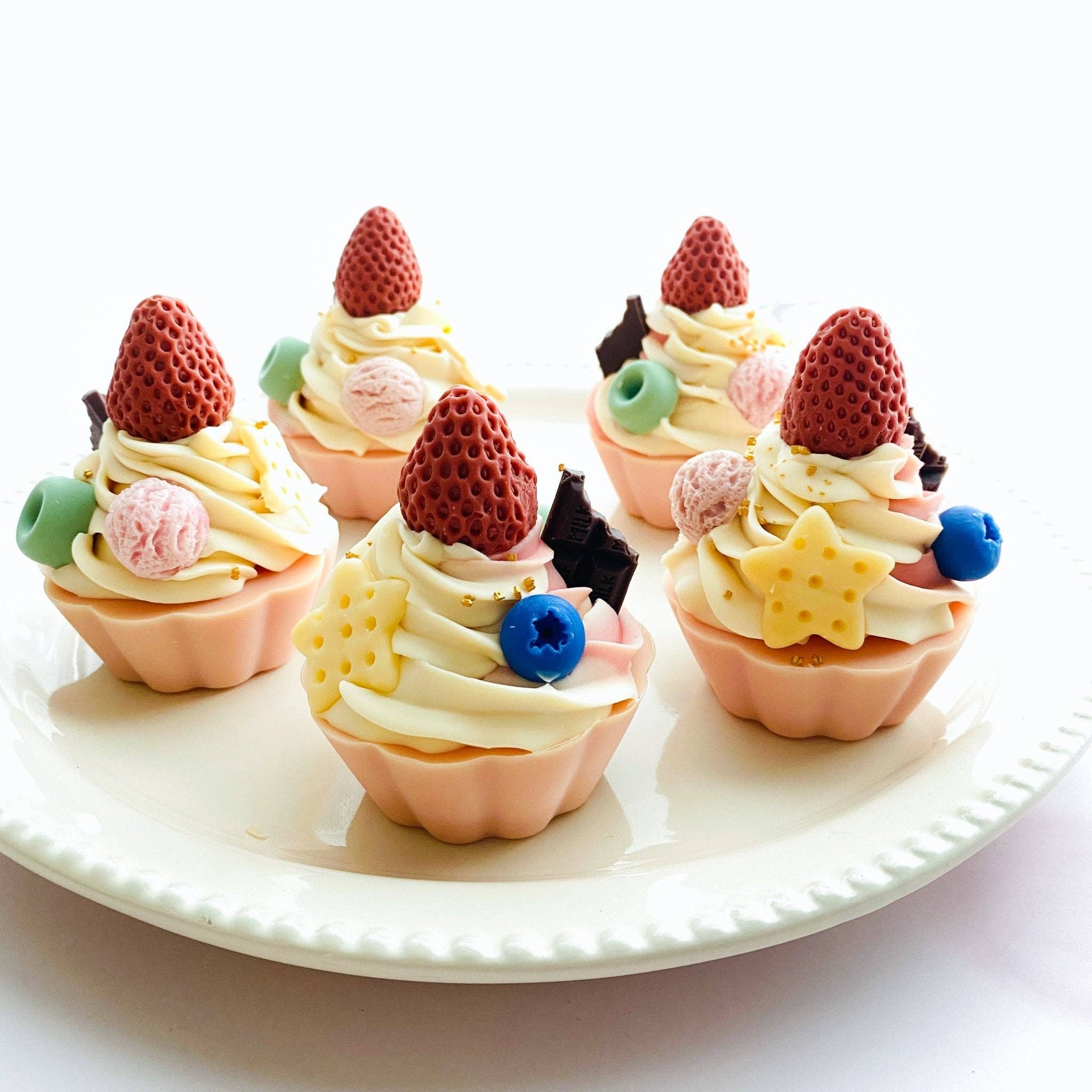 Tammi Home Body & Bath - Wholesale Bar Soap - Handmade Artisan Natural Soap | Cupcake & Smiles | Strawberry Milk Scent3