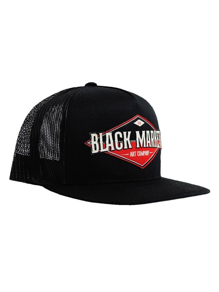 Black Market Diamond - Diamond Patch Trucker Hat for wholesale by Black Market Art