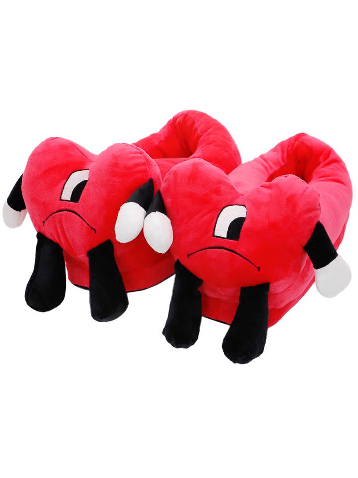 Cap Zone - Wholesale Slippers - Women's - Un Verano Sin Ti Heart Bad Bunny Slippers