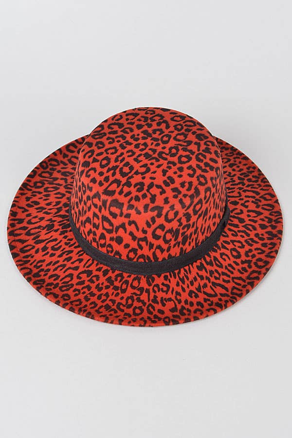 Shop Neighbors - Wholesale Fedora - Women's - Leopard Print Flat Fedora1