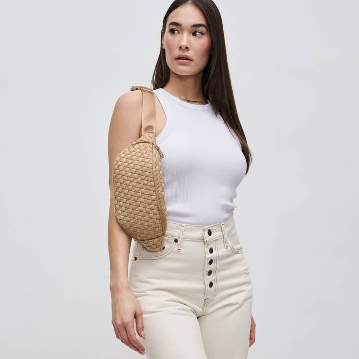 Sol and Selene - Vente Sac ceinture – femme - Sac banane tissé en néoprène Aim High9