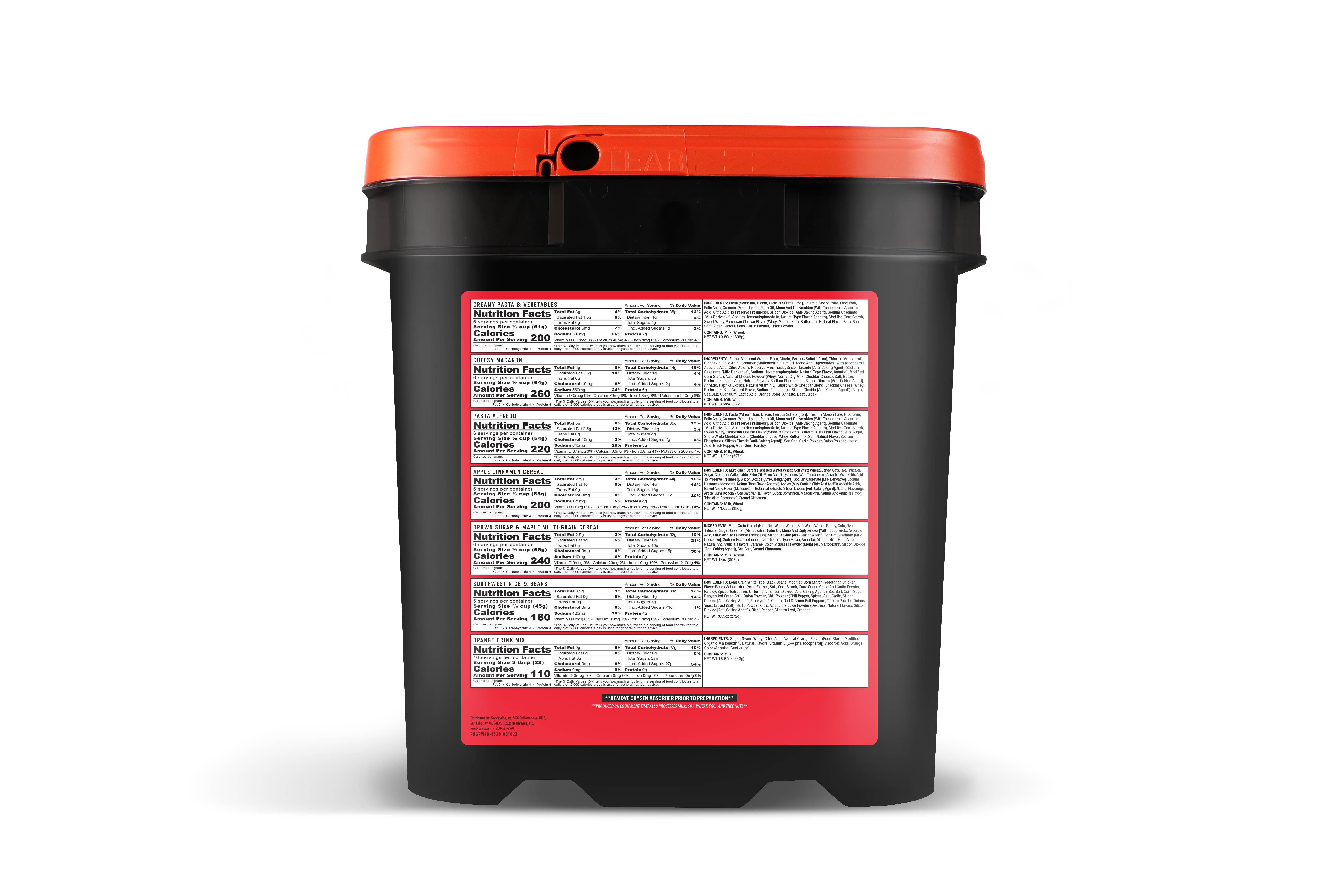 Ready Wise - Wholesale Pasta - Prepper Pack (52 Serving)1