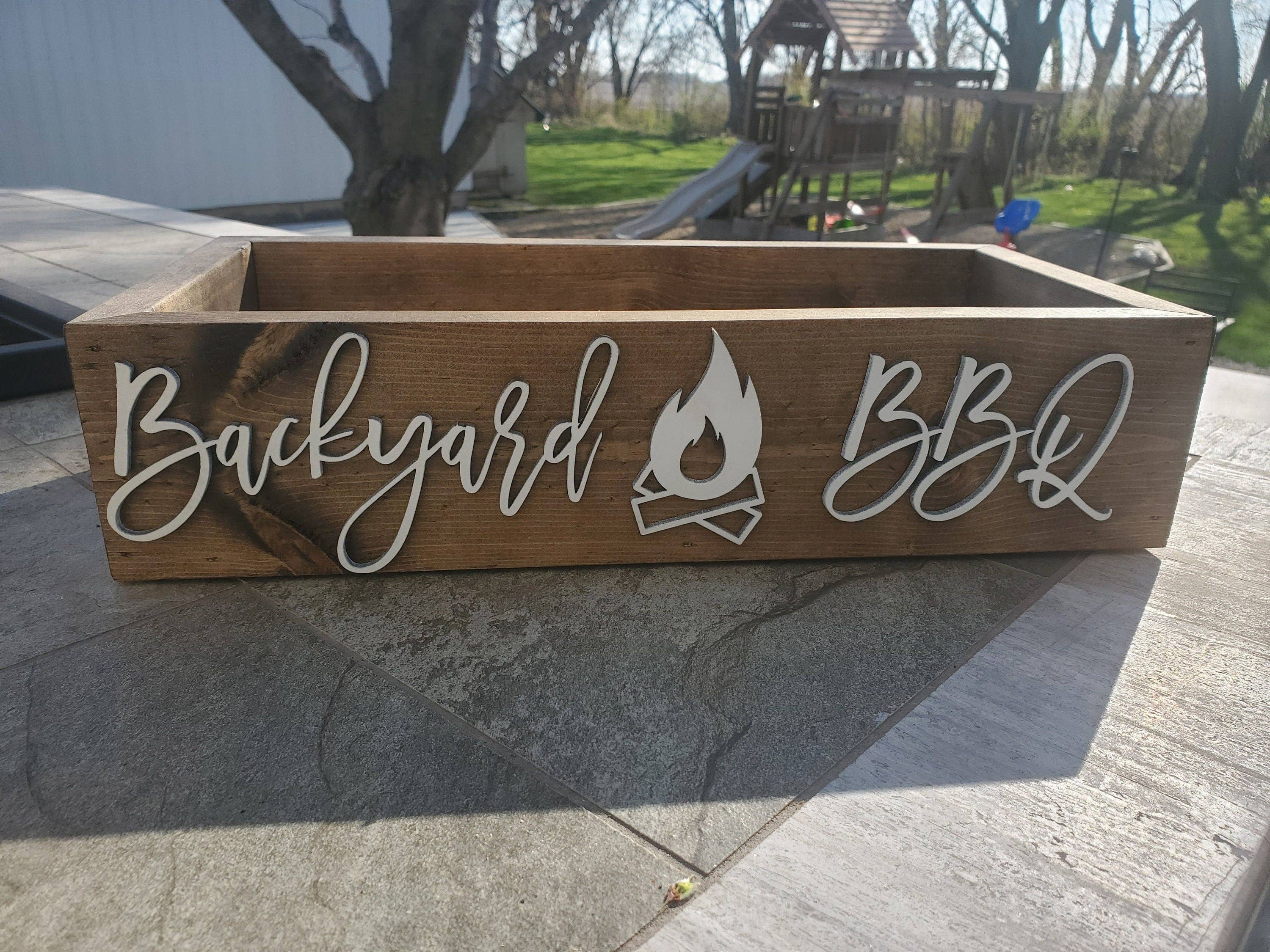 TJSCUSTOMFURNITURE - Wholesale Outdoor Grill Tools - 3D Backyard BBQ Box- Backyard BBQ - BBQ Caddy - Camping Station - BBQ Bar - Father's Day gift- Outdoor Food Tray - Camping food station2