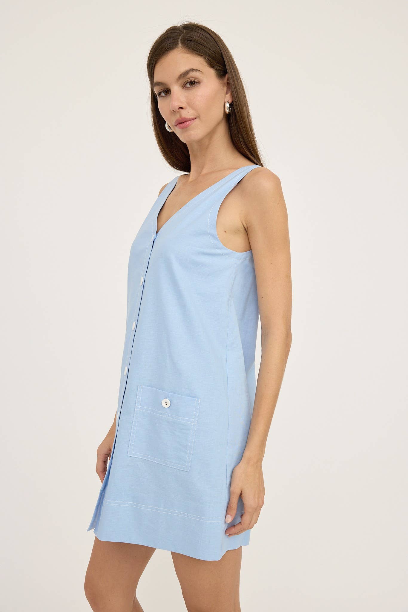 RAISONNEL - Wholesale Dress - Women's - Contrast Stitch Mini Dress - RD11023