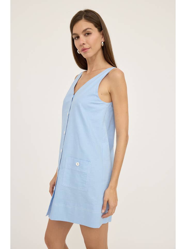 RAISONNEL - Wholesale Dress - Women's - Contrast Stitch Mini Dress - RD11023