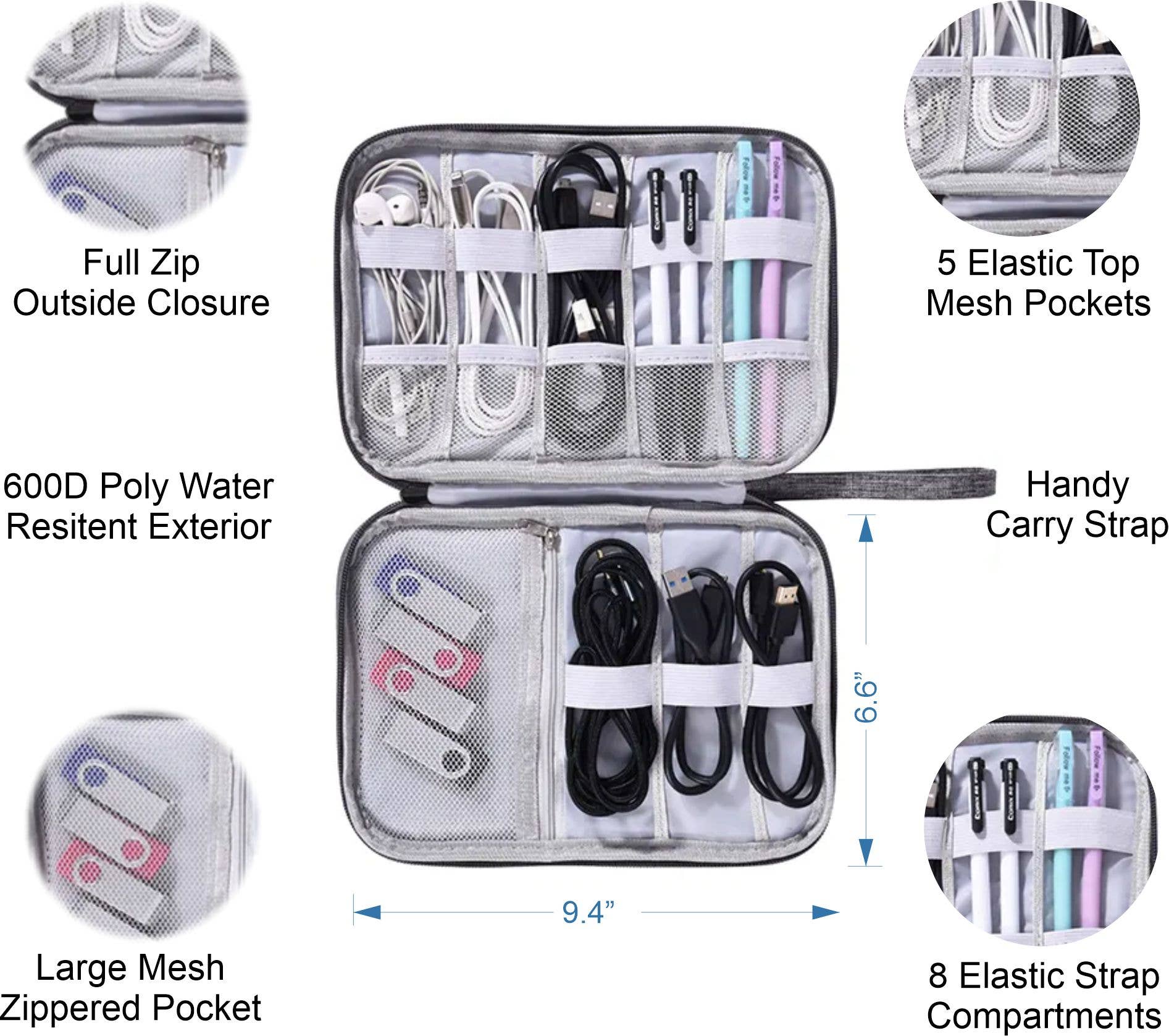 Plain To Personal LLC - Wholesale Cord Holder - Travel Cable Managment Organizer3