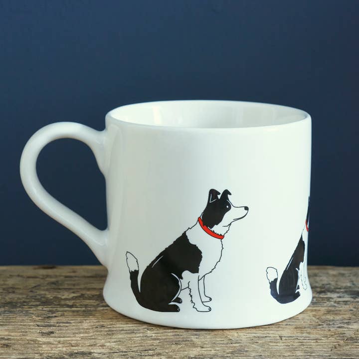 Sweet William Designs – Caneca por atacado – Caneca de cão Mischievous Mutts - Border Collie