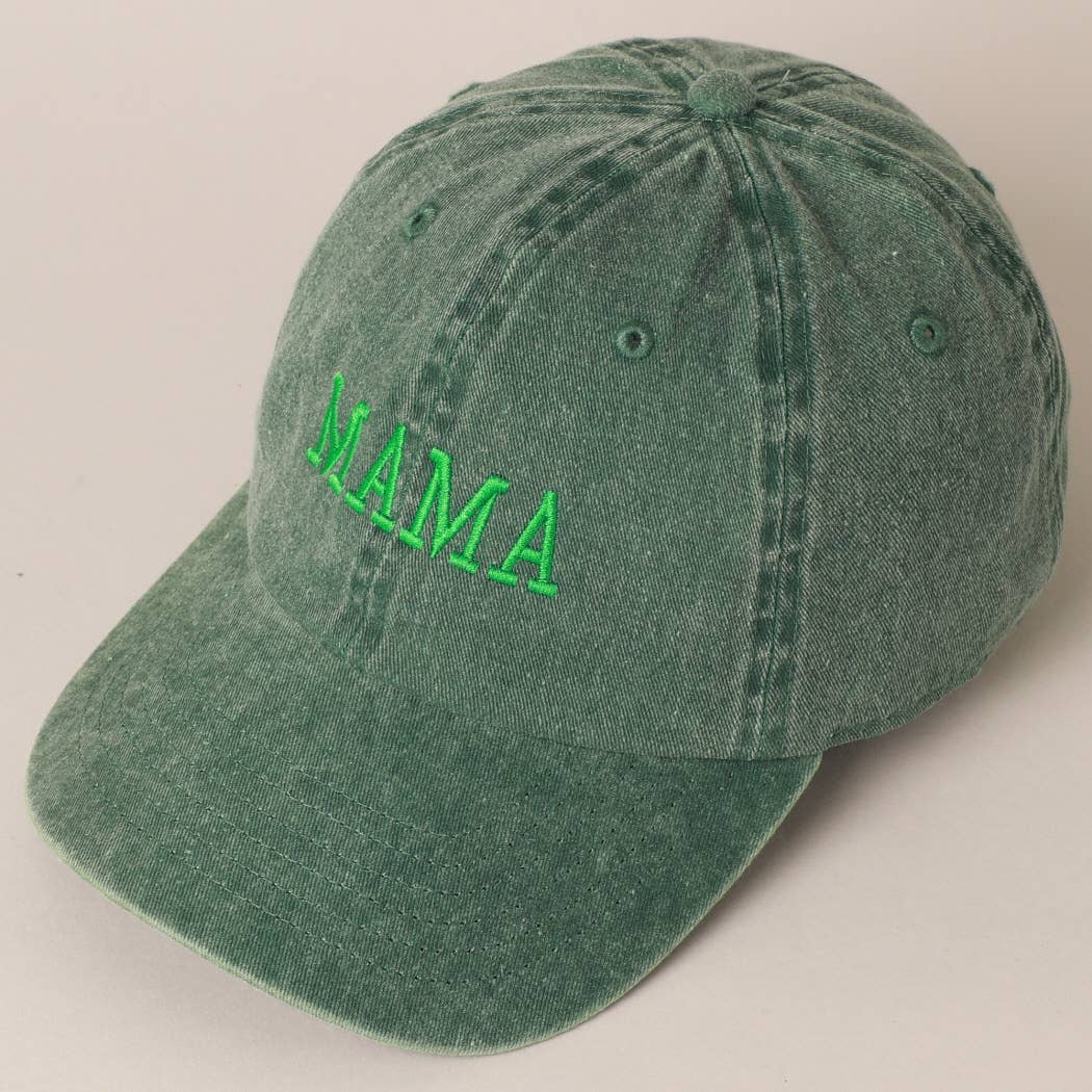 Fashion City - Wholesale Baseball Cap - Women's - MAMA Embroidered Cotton Baseball Cap12