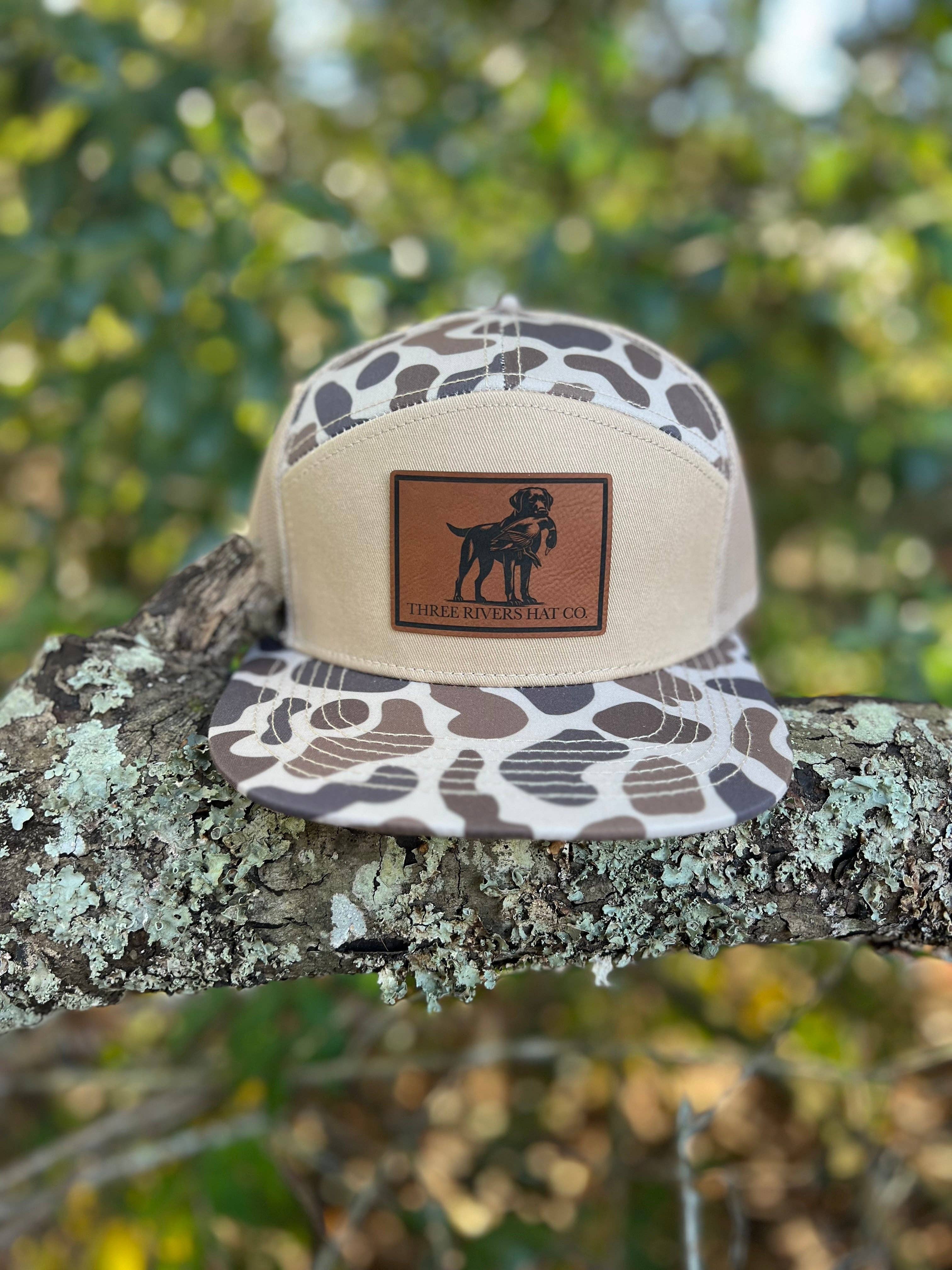 Three Rivers Hat Co. - Wholesale Flat Brim Cap - Unisex - Duck Dog - “Old’s Cool” Camo Flatbill Snapback - Lost Hat Co.0