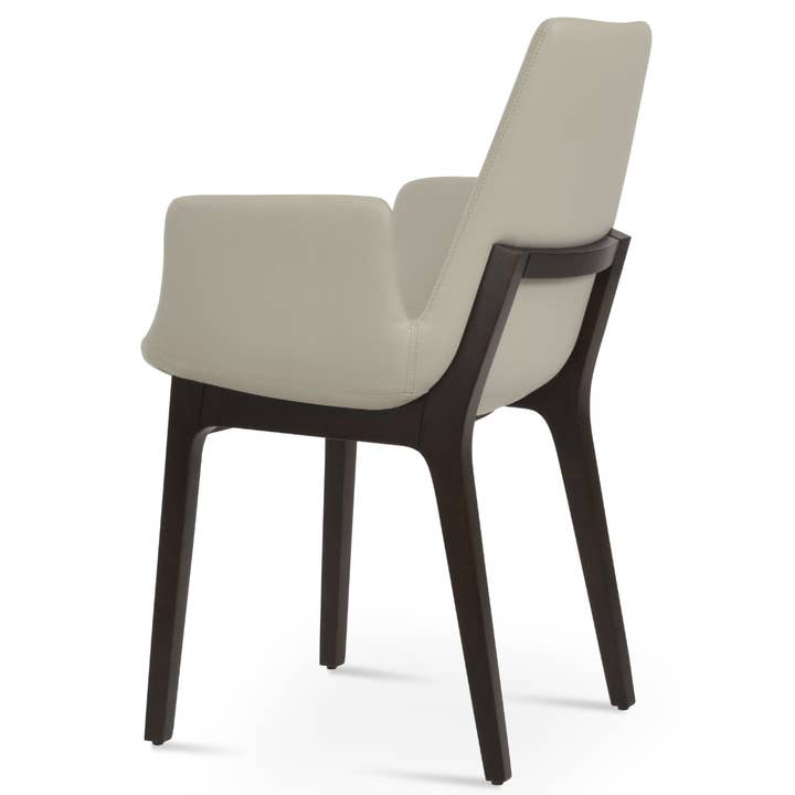 Your Bar Stools - Wholesale Chair - Leather Dining Chairs Eiffel Arm Cream