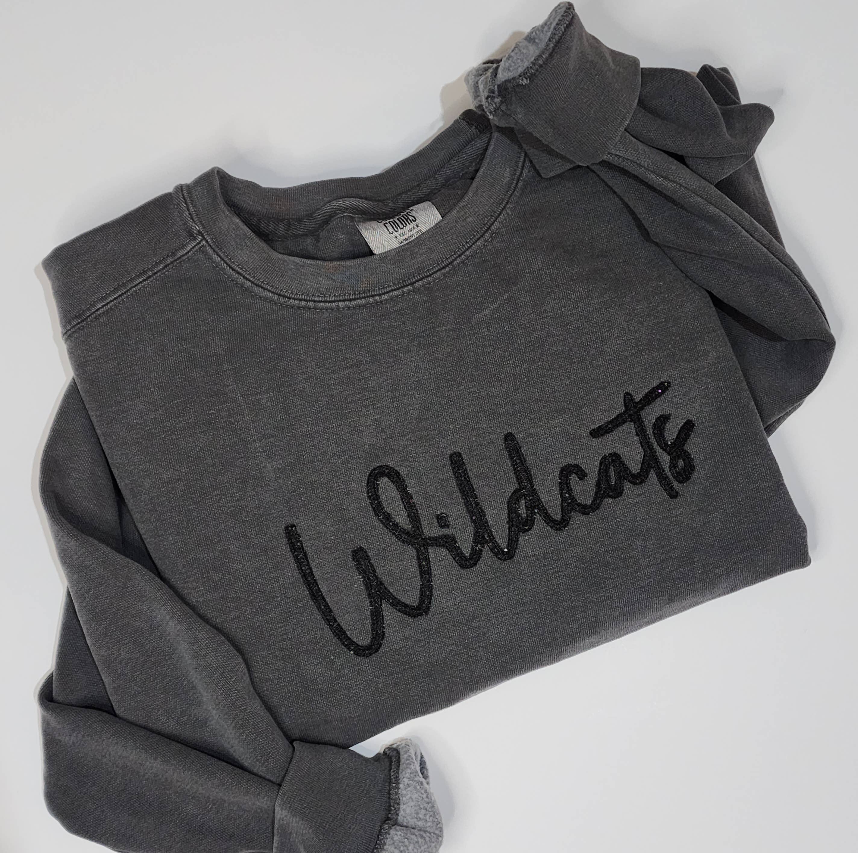 Hillside Threads Wholesale - Wholesale Sweatshirt - Women's - Glittery Embroidered Script Sweatshirt - Comfort Colors5
