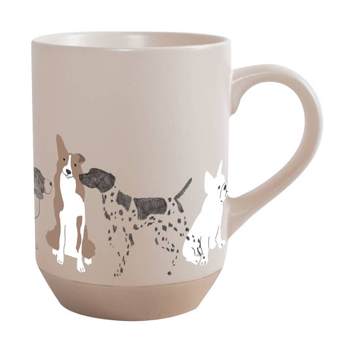 Tazza in gres con frange matita cani per la vendita all'ingrosso da parte di Only An Ocean Europe