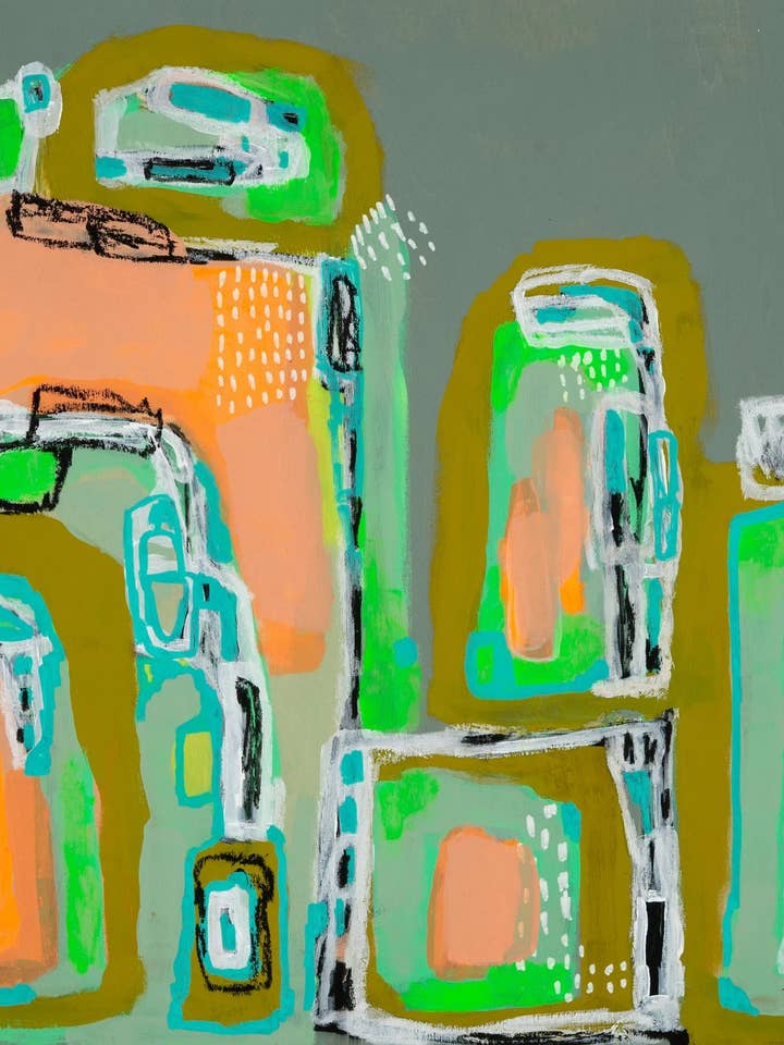 Kunstdruck "Fall City" für den Großhandel von Art by Ashley Reynolds