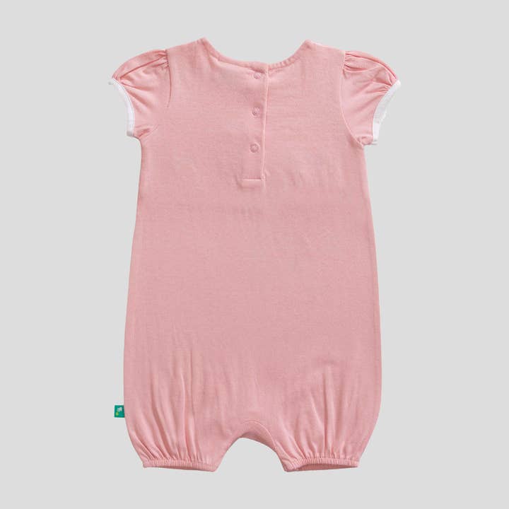Juscubs - Wholesale Jumpsuit - Baby - Baby Peter Pan Collar Puffed Sleeve Romper