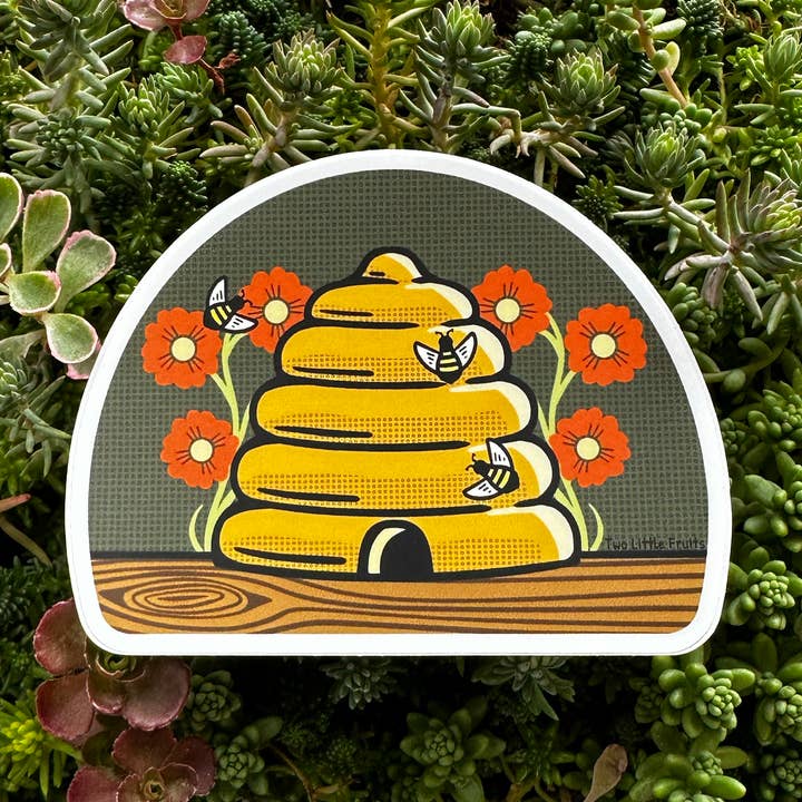 Pegatinas Abeja Audaz – Vinilo Impermeable Lindo para Regalos para venta al por mayor de Two Little Fruits