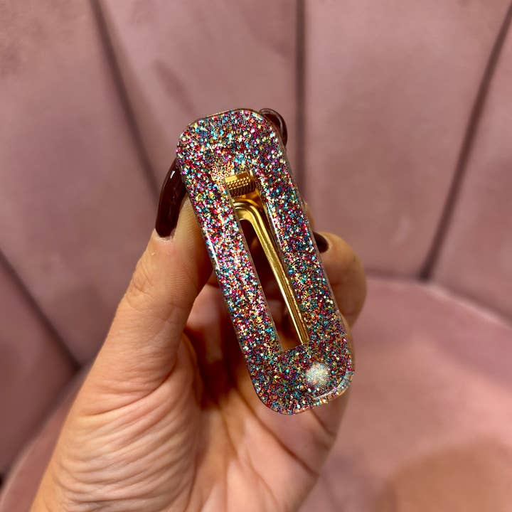 JATOBA DESIGN - Wholesale Hair Clip - Women's - BASIC COLLECTION - Multicolor rectangle barrette1