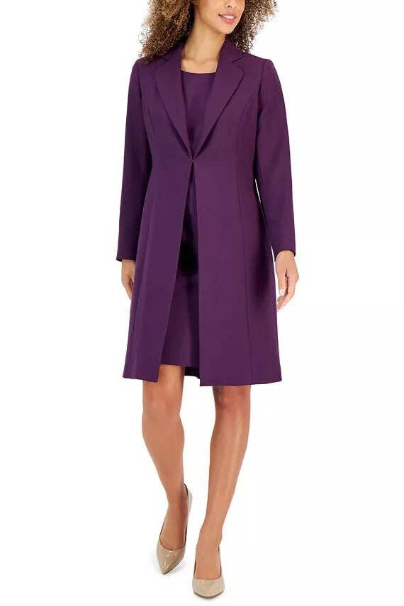 Immediate Apparel – wholesale Suit set – Women′s – Le Suit Crepe Topper Jacket & Sheath Dress Suit2