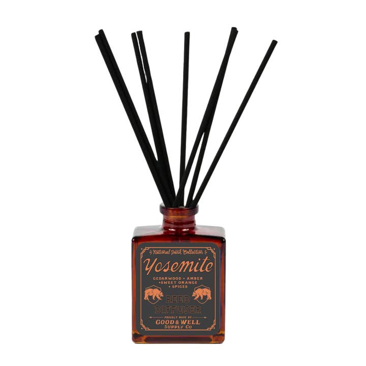 Yosemite National Park Reed Diffuser for wholesale by Good & Well Supply Co.