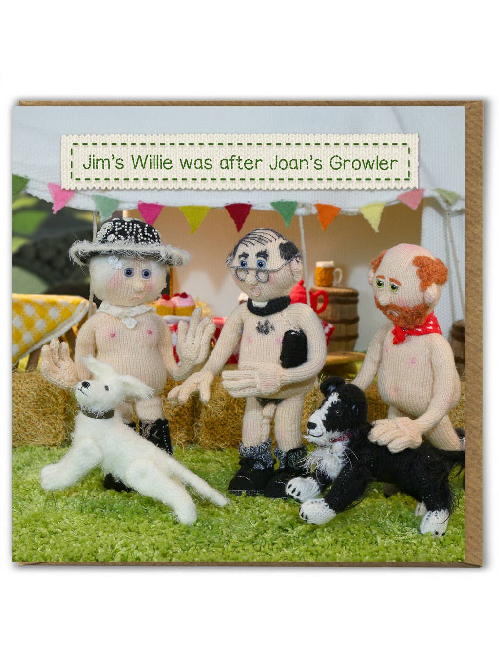 Brainbox Candy – wholesale Everyday greeting card – Funny Birthday Card - Willie After Growler by Nudinits0