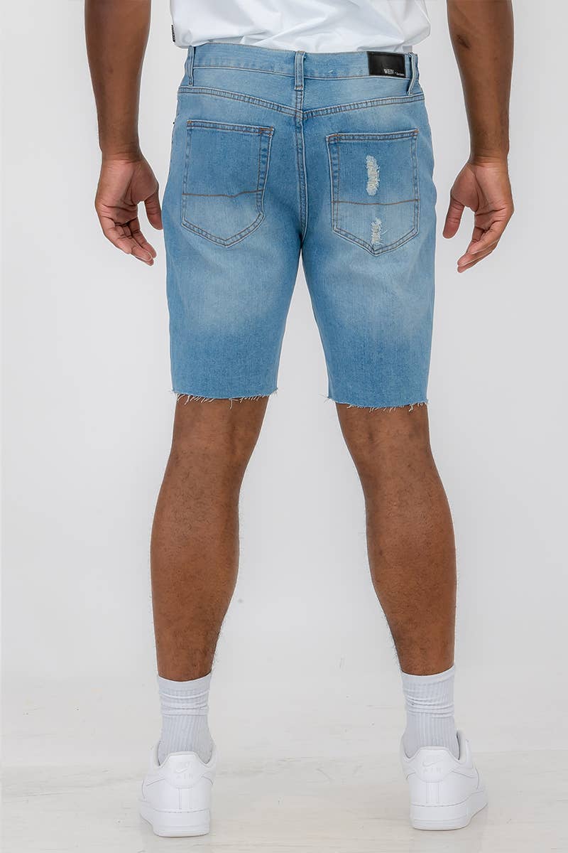 WEIV - Wholesale Shorts - Men's - Mens Distressed Denim Shorts15