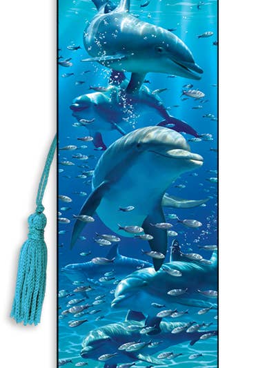 3D Royce bookmark - Dolphins for wholesale by Artgame Ltd.