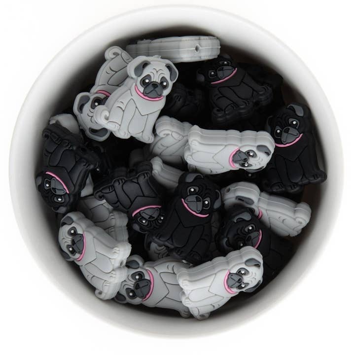Pug-Silikon-Brennperlen für den Großhandel von Cara & Co Silicone Craft Supply