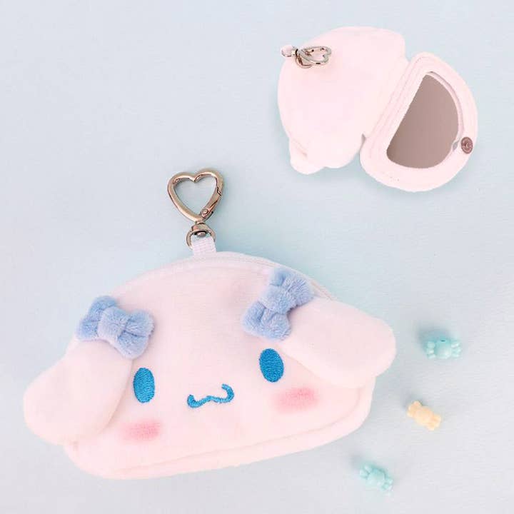 K-Wonderland - Wholesale Coin purse – Women’s - Kuromi Fluffy Coin Pouch with Keychain and Mirror16