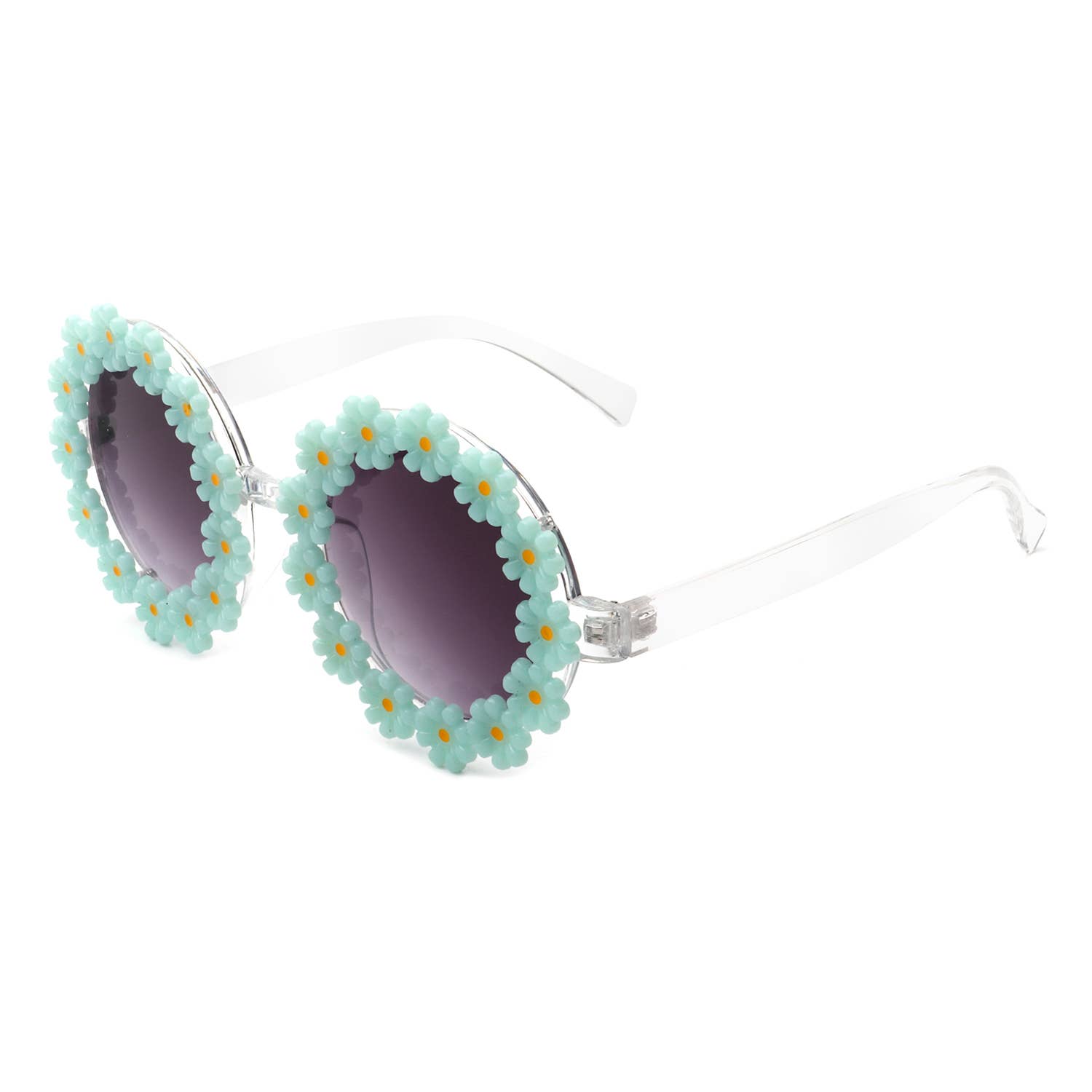 Cramilo Eyewear - Vente Lunettes de soleil – femme - lunettes de soleil rondes en forme de fleur de marguerite9
