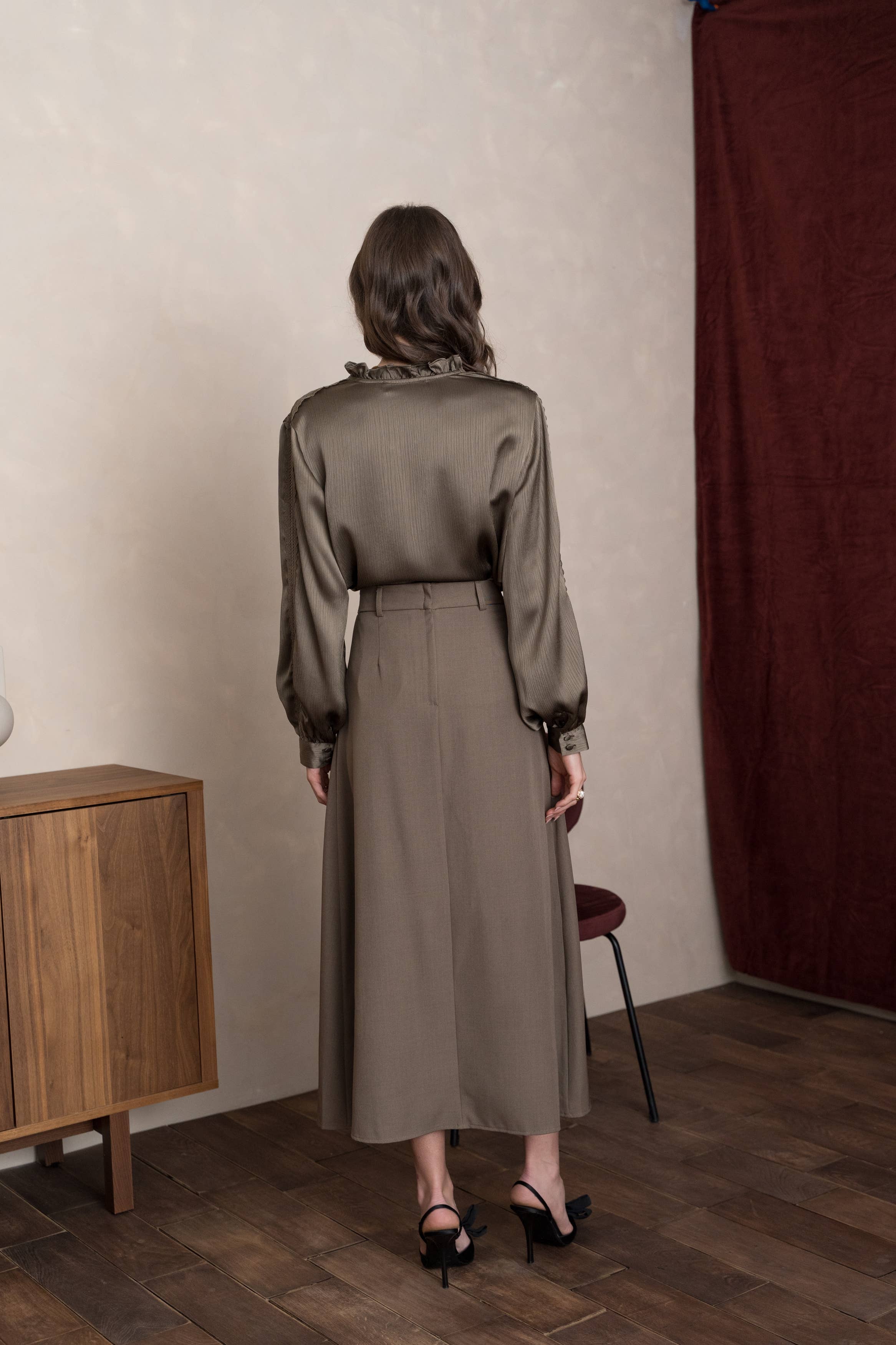 LULUMARY - Wholesale Skirt - Women's - Long skirt SK85225