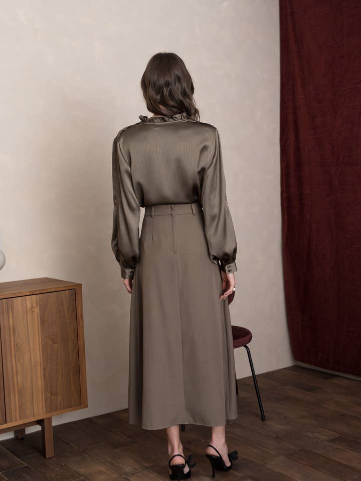 LULUMARY - Wholesale Skirt - Women's - Long skirt SK85225