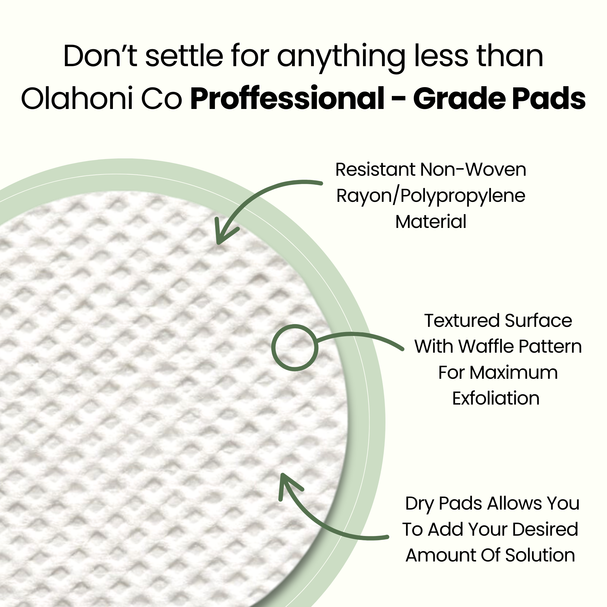 Olahoni Co - Wholesale Facial Cleanser - Wholesale Original Turmeric & Kojic Exfoliating Pads2