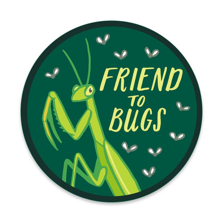 Friend to Bugs Sticker for wholesale by Frog & Toad Press