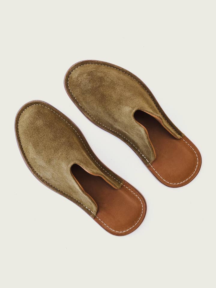 WP Standard – wholesale Slippers – Men's – Mr. Grumpy Leather Slippers
