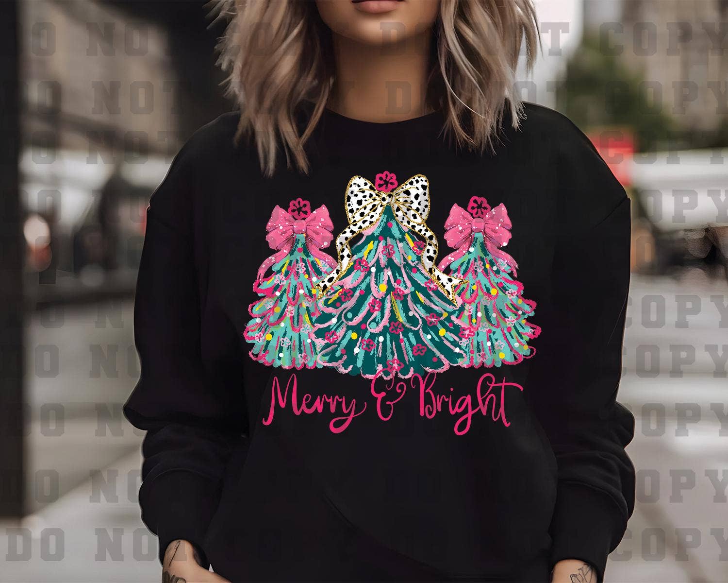 rnsublimation - Wholesale Sublimation Transfer - DTF Merry and Bright Ready-to-Press T-Shirt Transfer