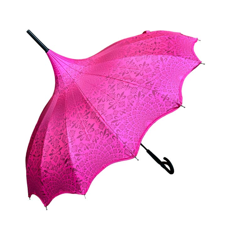 Soake - Wholesale Umbrella - Unisex - Boutique Patterned Pagoda Umbrella Scalloped edge