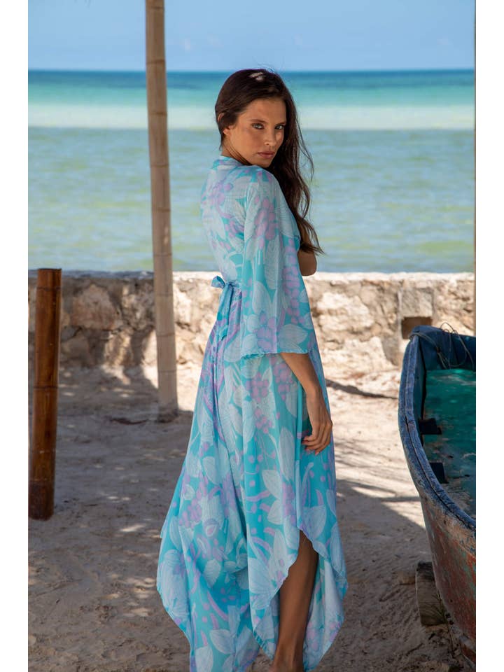 Antigua Seafoam NEUES Faye Dunaway Kurzes Wickeloberteil in Antigua Sea Foam für den Großhandel auf Faire3