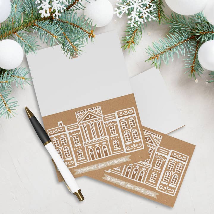 PEMBERLEY Julkort & Kuvert | Stolthet och fördom för wholesale av Ruth‘s Austen Doodles