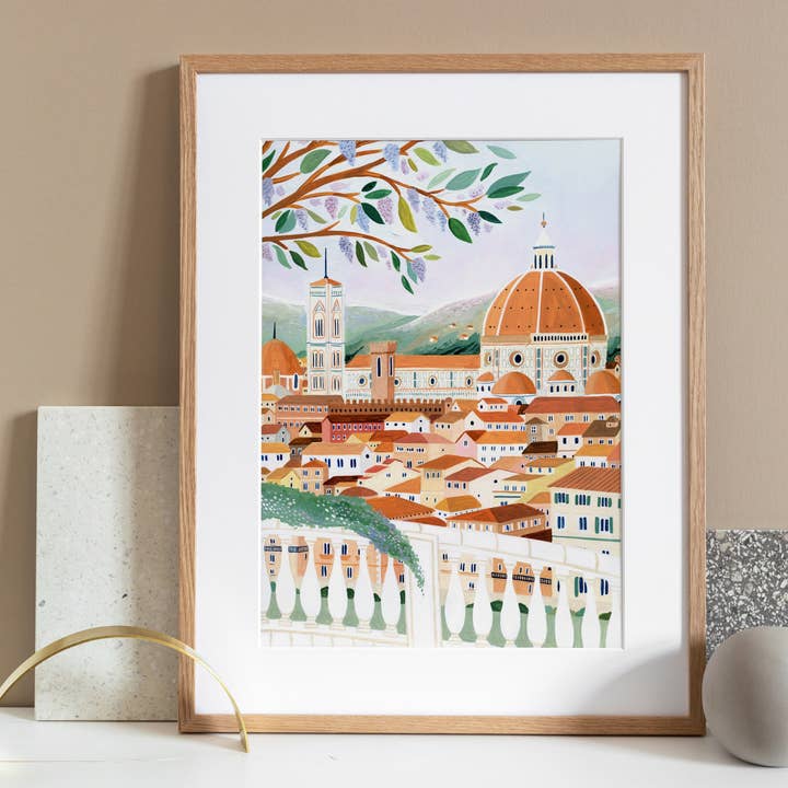 Amber Davenport Art - Wholesale Art Print - Florence, Italy Travel Art Print - Unframed