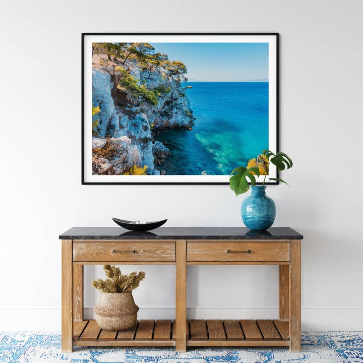Natasha Riha Photography - Wholesale Photograph - Rugged Cliffs of Skopelos | Fine Art Photography Print1