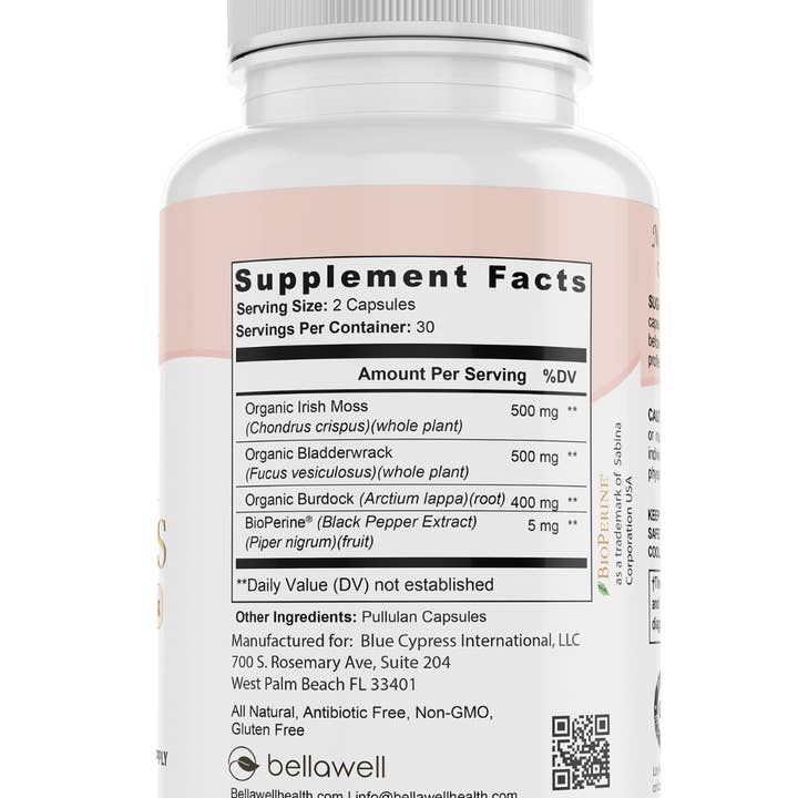 BELLAWELL – wholesale Oralt tillskott/Vitamin – Sea Moss Superfood för kvinnors välbefinnande