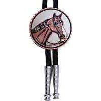 COPPER ARTS INC. - Vendita all'ingrosso Collane in tessuto - Cravatta BT 10 Western Horse Head Bolo1