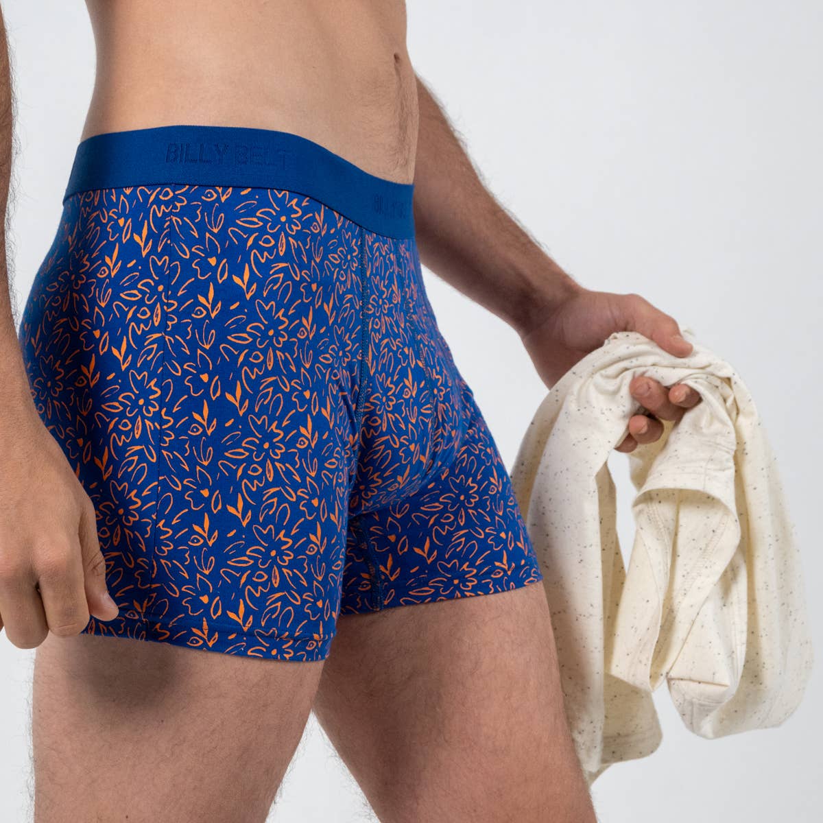 BILLYBELT - Venta al por mayor Ropa interior - Hombre - Calzoncillos bóxer de algodón orgánico - Flower power2