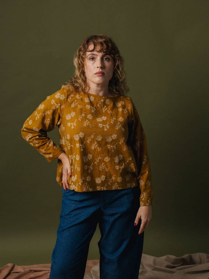 Opal Top - Bloktrykt Bomuld for engroshandel hos Pamut Apparel