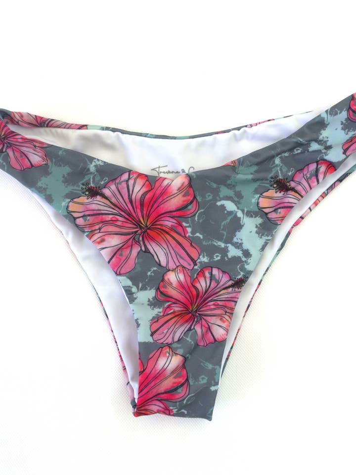 Bikini Hög Midja - Hibiskus Blomma Akvarell för wholesale av Trevena