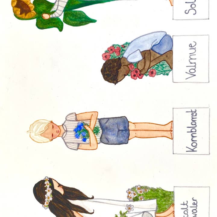 Tall Hat Tales - Wholesale DIY Craft Kit - Kids - Kids planting flowers3