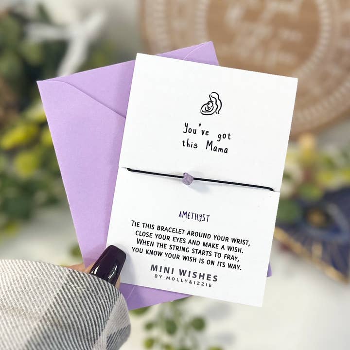 Mother's Day Crystal Wish Bracelet - You've Got This Mama for wholesale by by Molly&Izzie