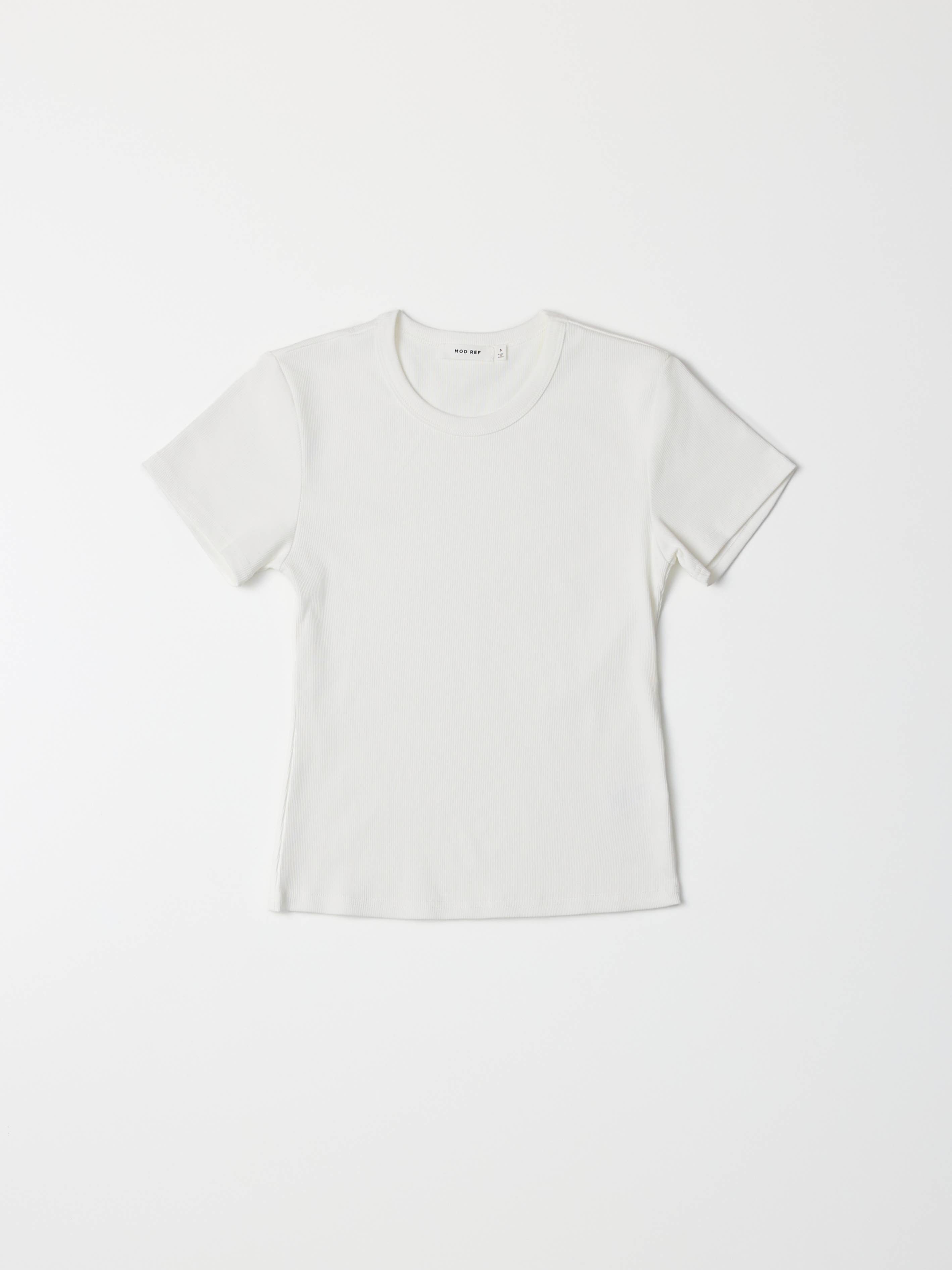 MOD REF - Wholesale T-Shirt - Women's - The Miller Top | Ribbed Short-Sleeve T-Shirt30